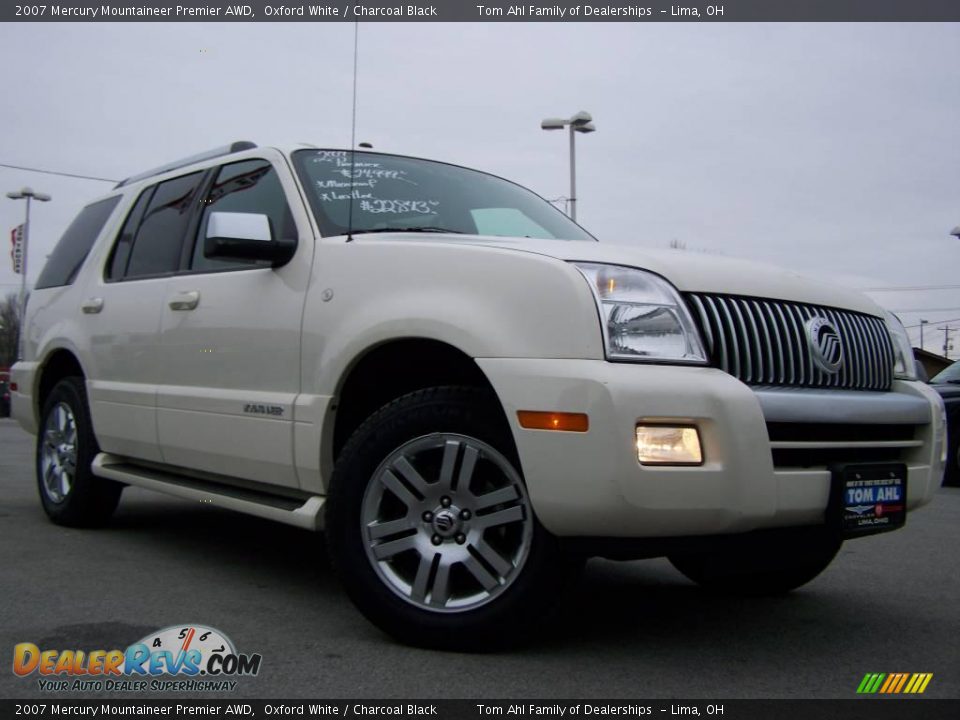 2007 Mercury Mountaineer Premier AWD Oxford White / Charcoal Black Photo #1