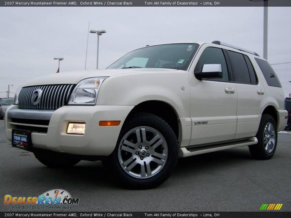 2007 Mercury Mountaineer Premier AWD Oxford White / Charcoal Black Photo #5