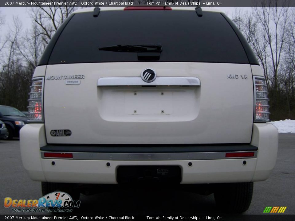 2007 Mercury Mountaineer Premier AWD Oxford White / Charcoal Black Photo #6