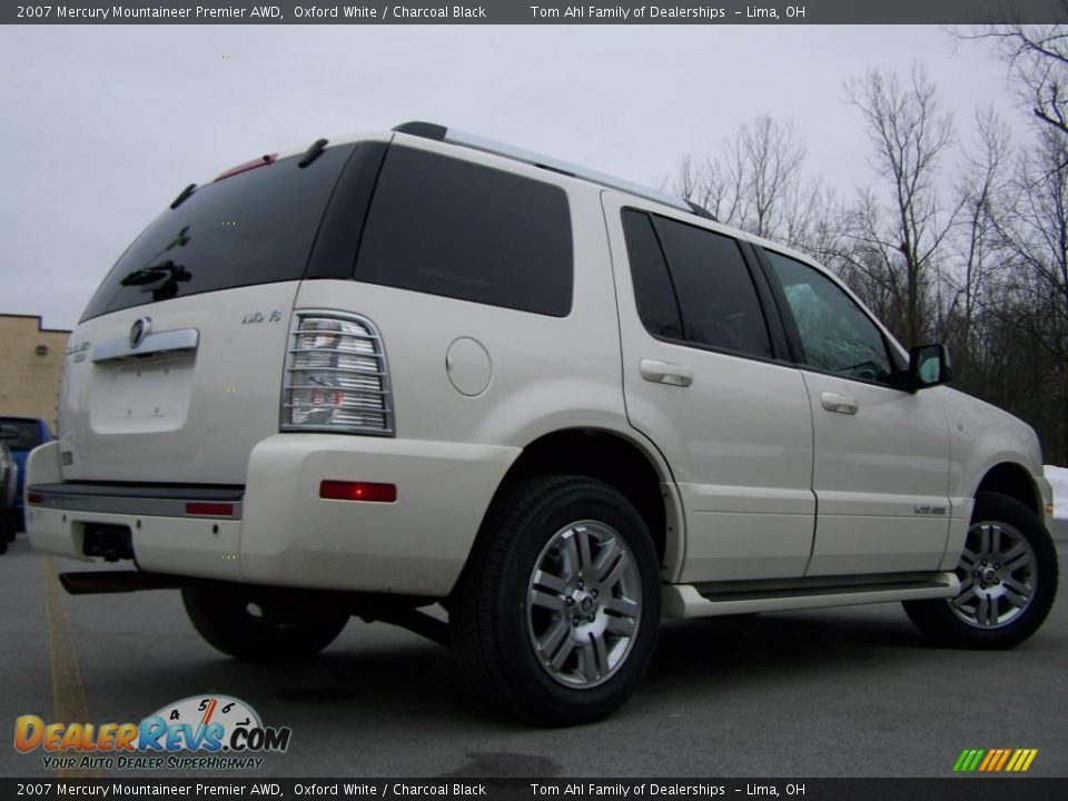 2007 Mercury Mountaineer Premier AWD Oxford White / Charcoal Black Photo #7
