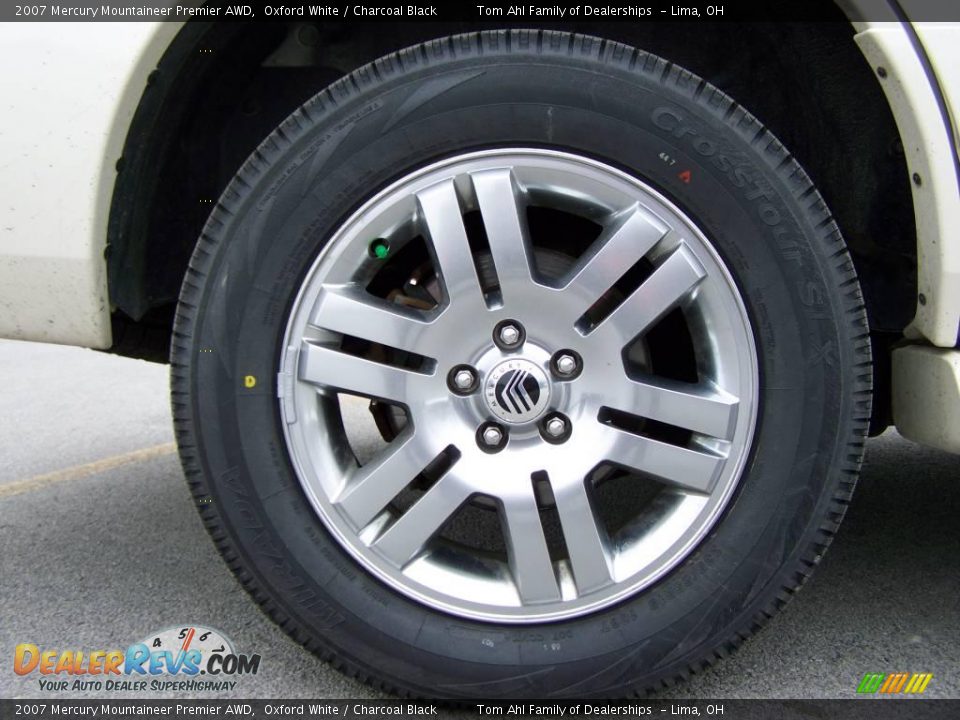 2007 Mercury Mountaineer Premier AWD Oxford White / Charcoal Black Photo #8