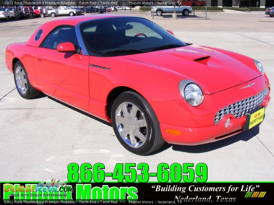 2002 Ford Thunderbird Premium Roadster Torch Red / Torch Red Photo #1