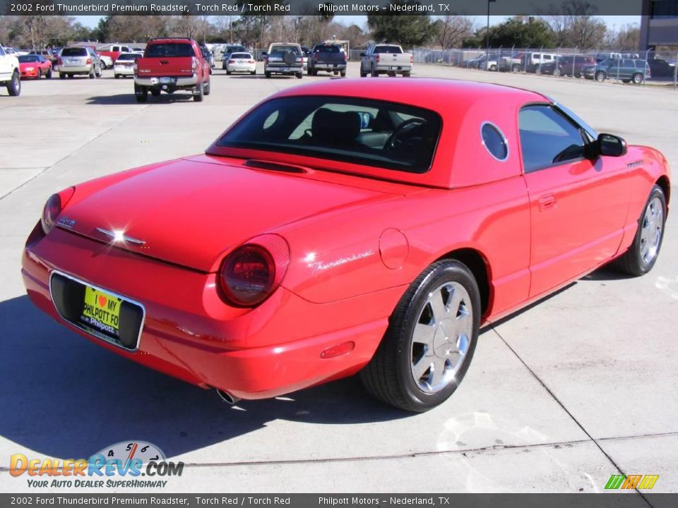 2002 Ford Thunderbird Premium Roadster Torch Red / Torch Red Photo #3