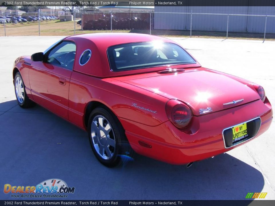 2002 Ford Thunderbird Premium Roadster Torch Red / Torch Red Photo #5