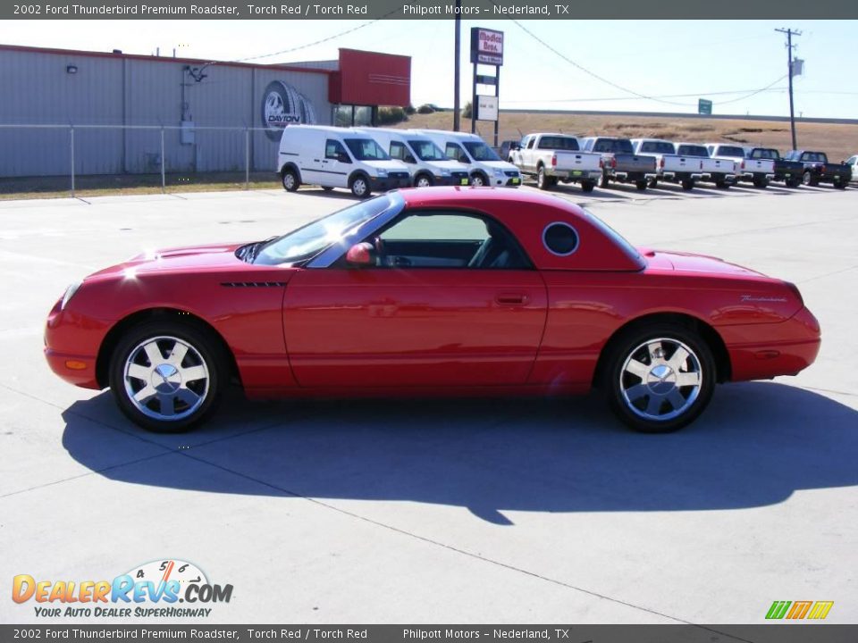 2002 Ford Thunderbird Premium Roadster Torch Red / Torch Red Photo #6
