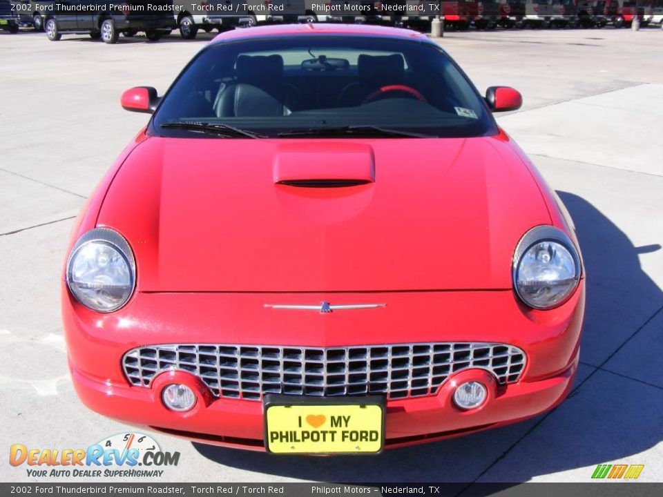 2002 Ford Thunderbird Premium Roadster Torch Red / Torch Red Photo #8