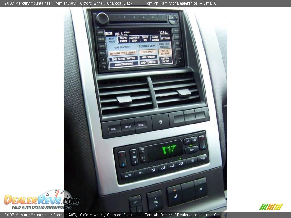 2007 Mercury Mountaineer Premier AWD Oxford White / Charcoal Black Photo #24