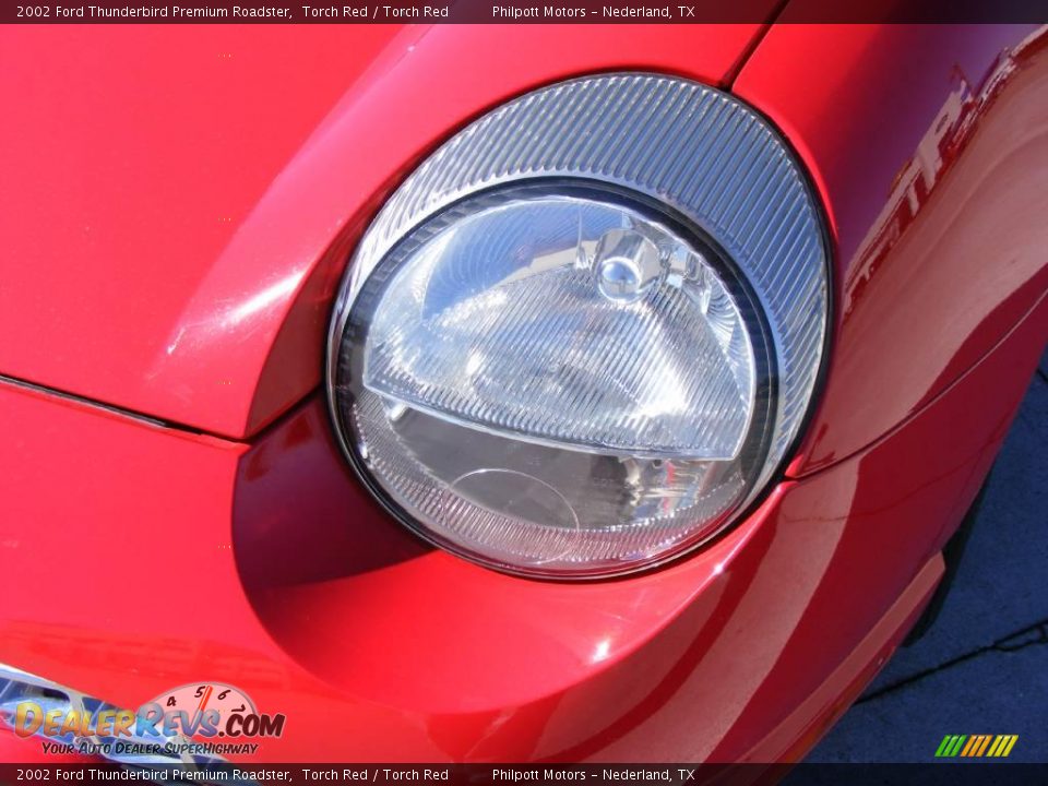 2002 Ford Thunderbird Premium Roadster Torch Red / Torch Red Photo #10