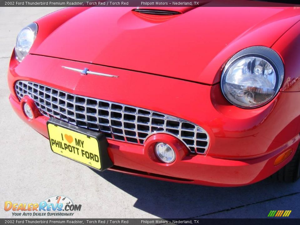 2002 Ford Thunderbird Premium Roadster Torch Red / Torch Red Photo #11