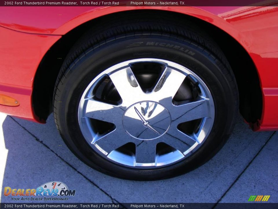 2002 Ford Thunderbird Premium Roadster Torch Red / Torch Red Photo #14