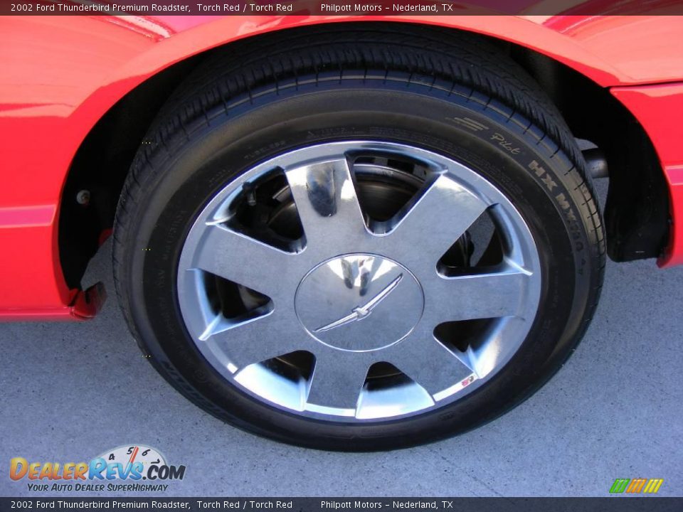 2002 Ford Thunderbird Premium Roadster Torch Red / Torch Red Photo #15