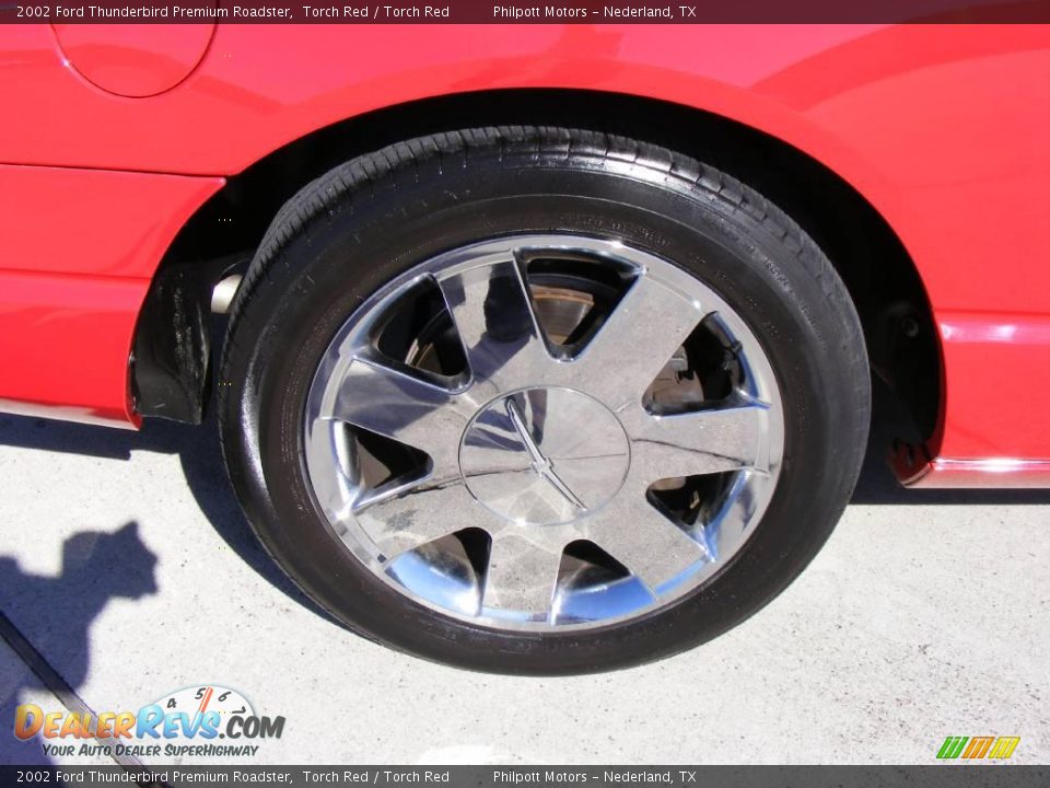 2002 Ford Thunderbird Premium Roadster Torch Red / Torch Red Photo #16