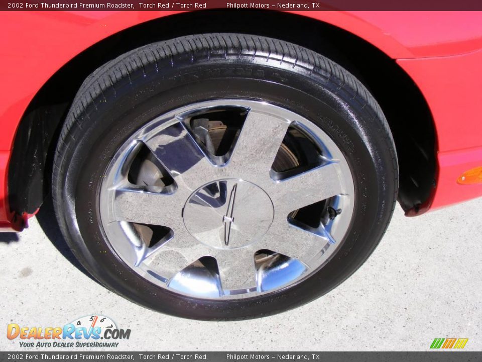 2002 Ford Thunderbird Premium Roadster Torch Red / Torch Red Photo #17
