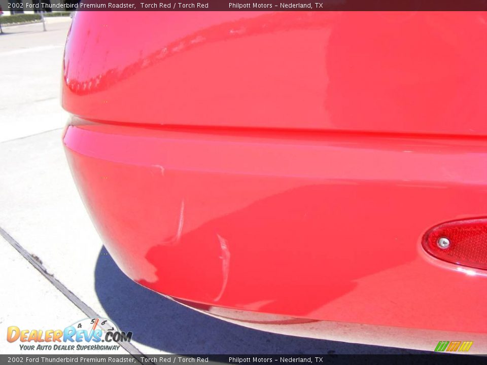 2002 Ford Thunderbird Premium Roadster Torch Red / Torch Red Photo #21