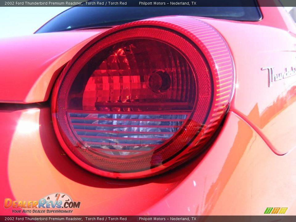2002 Ford Thunderbird Premium Roadster Torch Red / Torch Red Photo #23