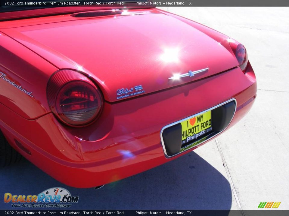 2002 Ford Thunderbird Premium Roadster Torch Red / Torch Red Photo #24