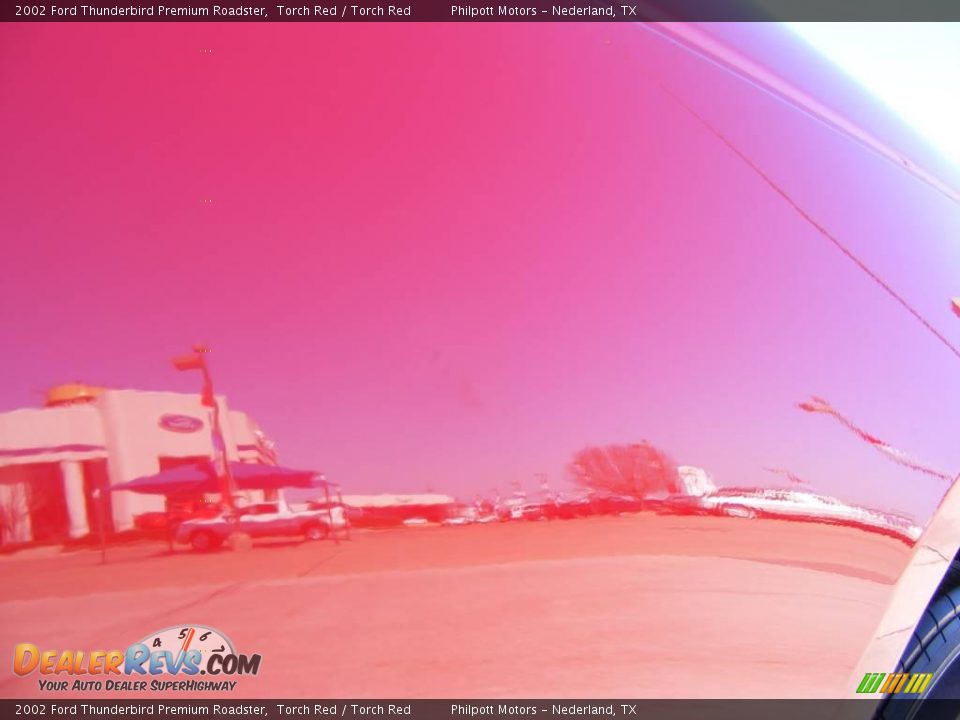 2002 Ford Thunderbird Premium Roadster Torch Red / Torch Red Photo #25