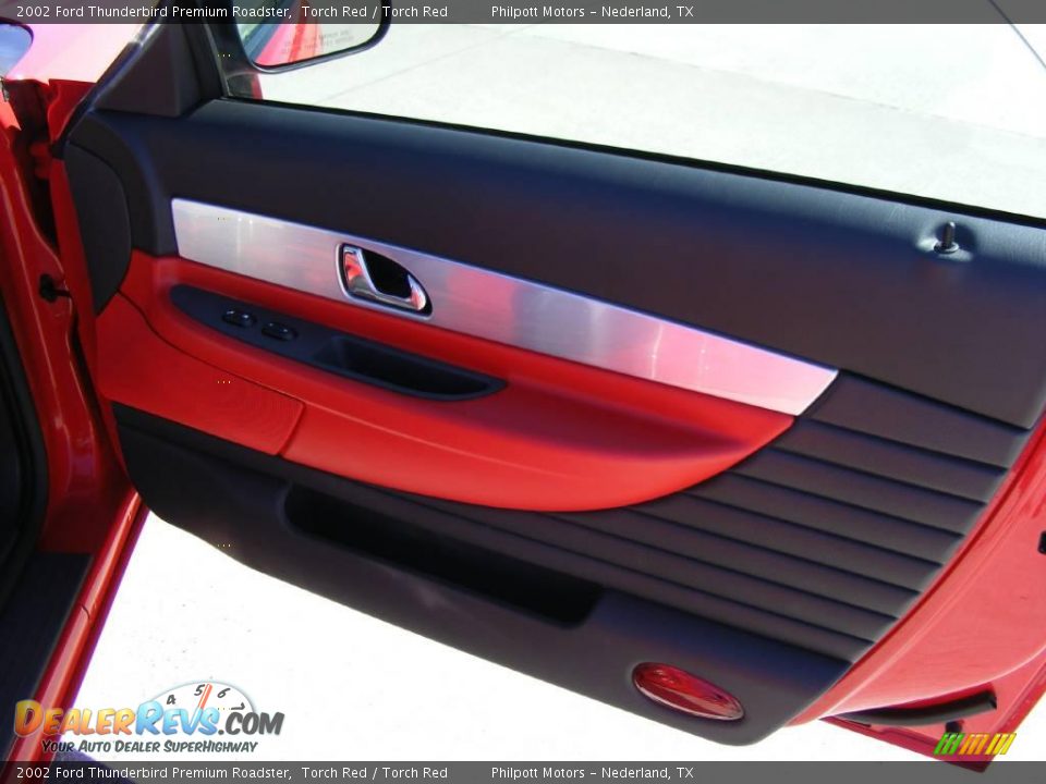 2002 Ford Thunderbird Premium Roadster Torch Red / Torch Red Photo #27