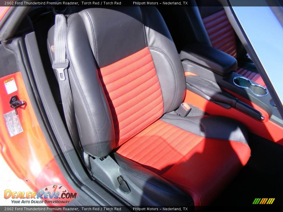 2002 Ford Thunderbird Premium Roadster Torch Red / Torch Red Photo #29