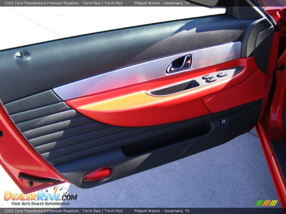 2002 Ford Thunderbird Premium Roadster Torch Red / Torch Red Photo #31