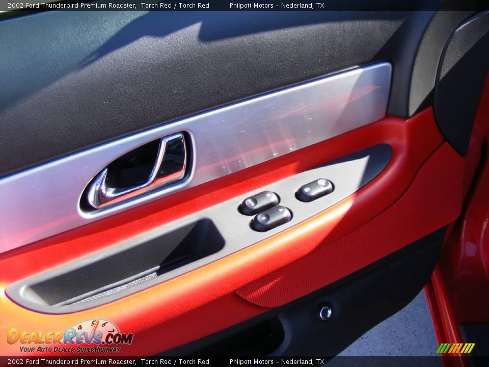 2002 Ford Thunderbird Premium Roadster Torch Red / Torch Red Photo #32