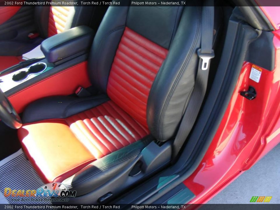 2002 Ford Thunderbird Premium Roadster Torch Red / Torch Red Photo #33