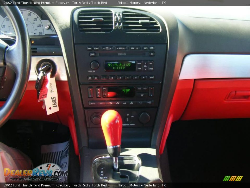 2002 Ford Thunderbird Premium Roadster Torch Red / Torch Red Photo #35