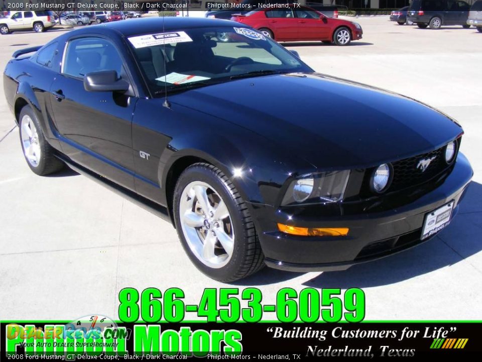 2008 Ford Mustang GT Deluxe Coupe Black / Dark Charcoal Photo #1