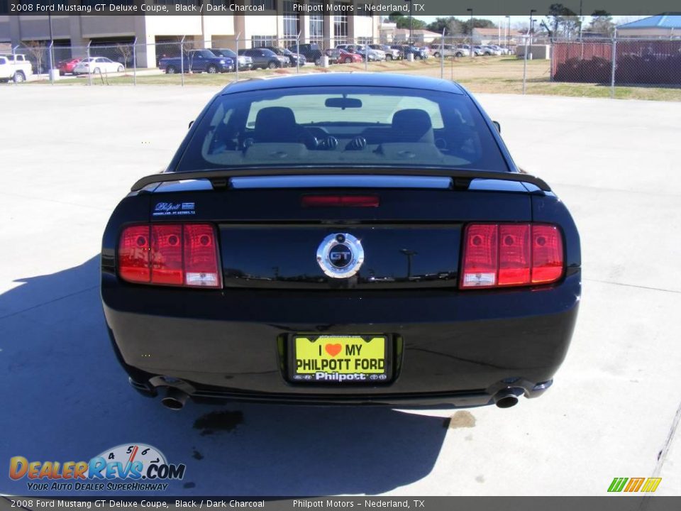 2008 Ford Mustang GT Deluxe Coupe Black / Dark Charcoal Photo #4