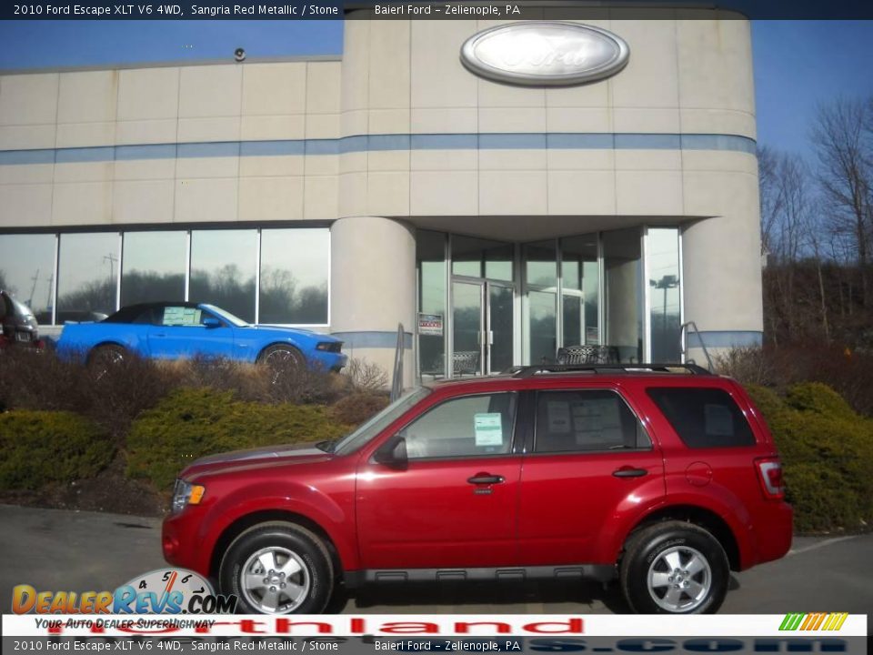 2010 Ford Escape XLT V6 4WD Sangria Red Metallic / Stone Photo #1