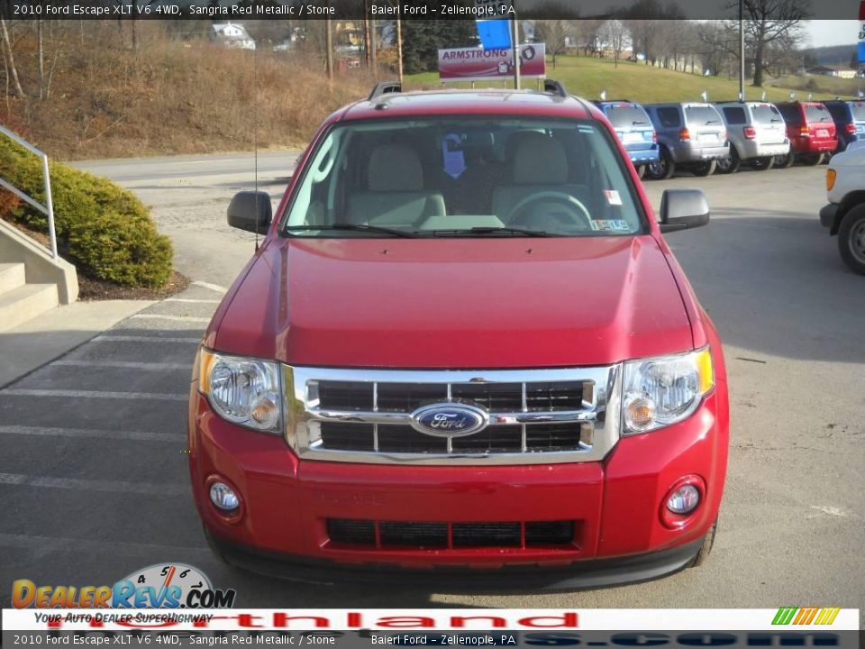 2010 Ford Escape XLT V6 4WD Sangria Red Metallic / Stone Photo #3