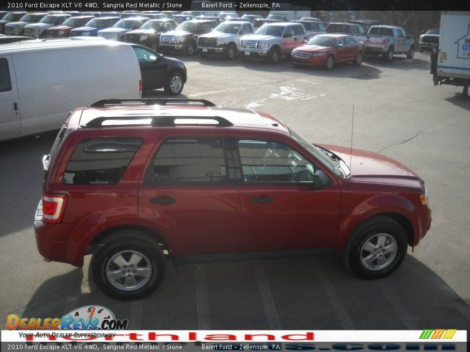 2010 Ford Escape XLT V6 4WD Sangria Red Metallic / Stone Photo #5