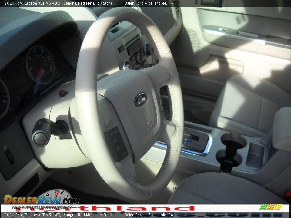 2010 Ford Escape XLT V6 4WD Sangria Red Metallic / Stone Photo #7