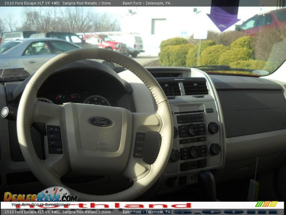2010 Ford Escape XLT V6 4WD Sangria Red Metallic / Stone Photo #10