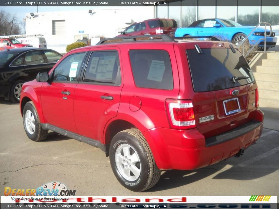 2010 Ford Escape XLT V6 4WD Sangria Red Metallic / Stone Photo #14