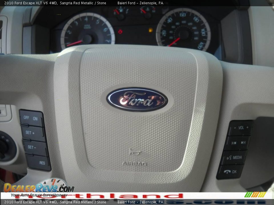 2010 Ford Escape XLT V6 4WD Sangria Red Metallic / Stone Photo #19