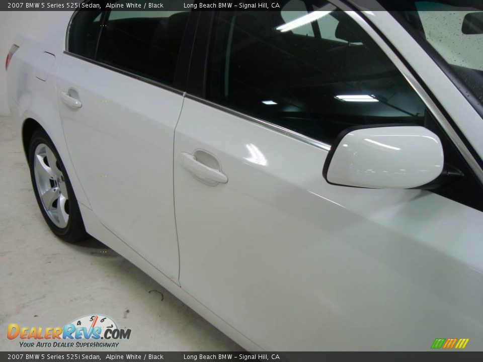 2007 BMW 5 Series 525i Sedan Alpine White / Black Photo #4