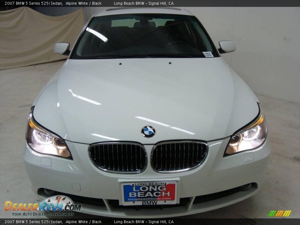 2007 BMW 5 Series 525i Sedan Alpine White / Black Photo #5
