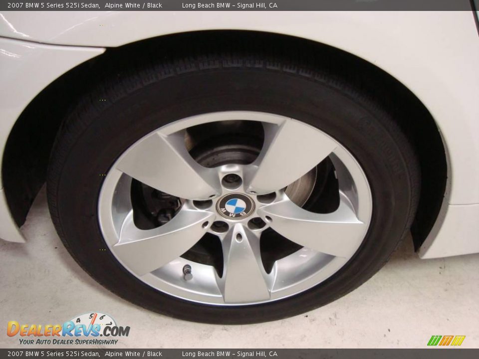 2007 BMW 5 Series 525i Sedan Alpine White / Black Photo #8