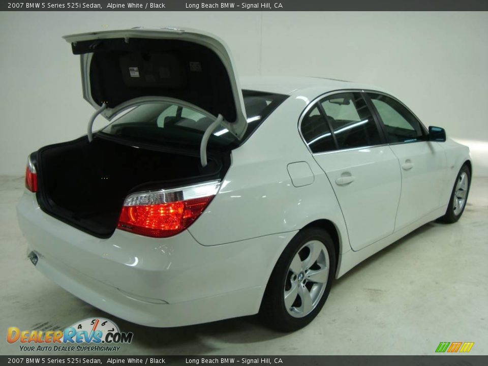 2007 BMW 5 Series 525i Sedan Alpine White / Black Photo #11