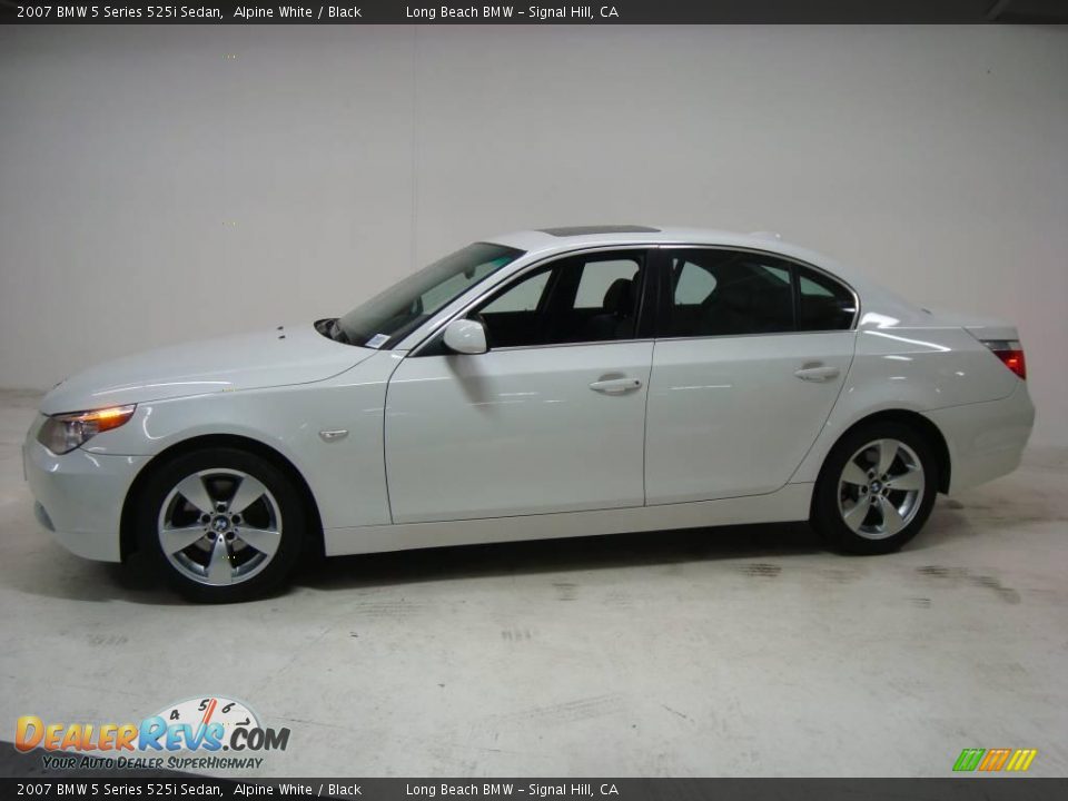 2007 BMW 5 Series 525i Sedan Alpine White / Black Photo #13