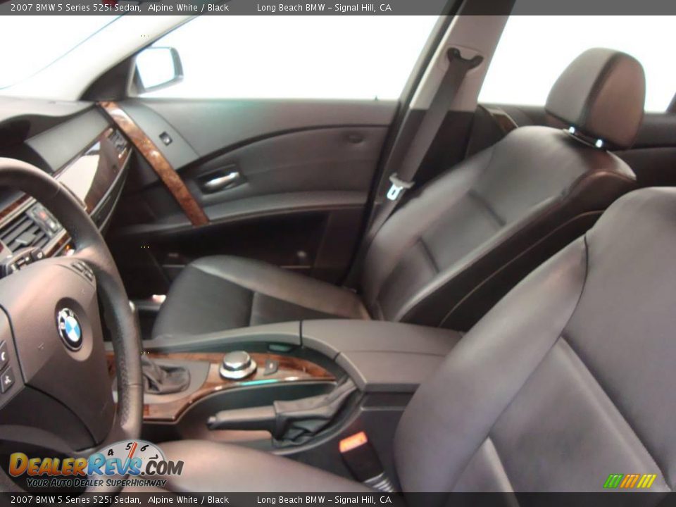 2007 BMW 5 Series 525i Sedan Alpine White / Black Photo #18