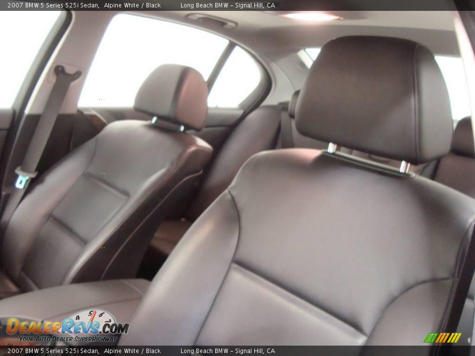 2007 BMW 5 Series 525i Sedan Alpine White / Black Photo #19