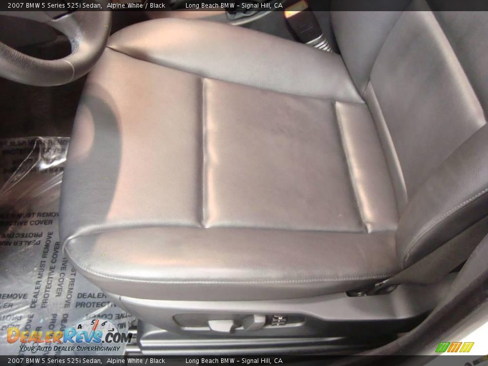 2007 BMW 5 Series 525i Sedan Alpine White / Black Photo #20