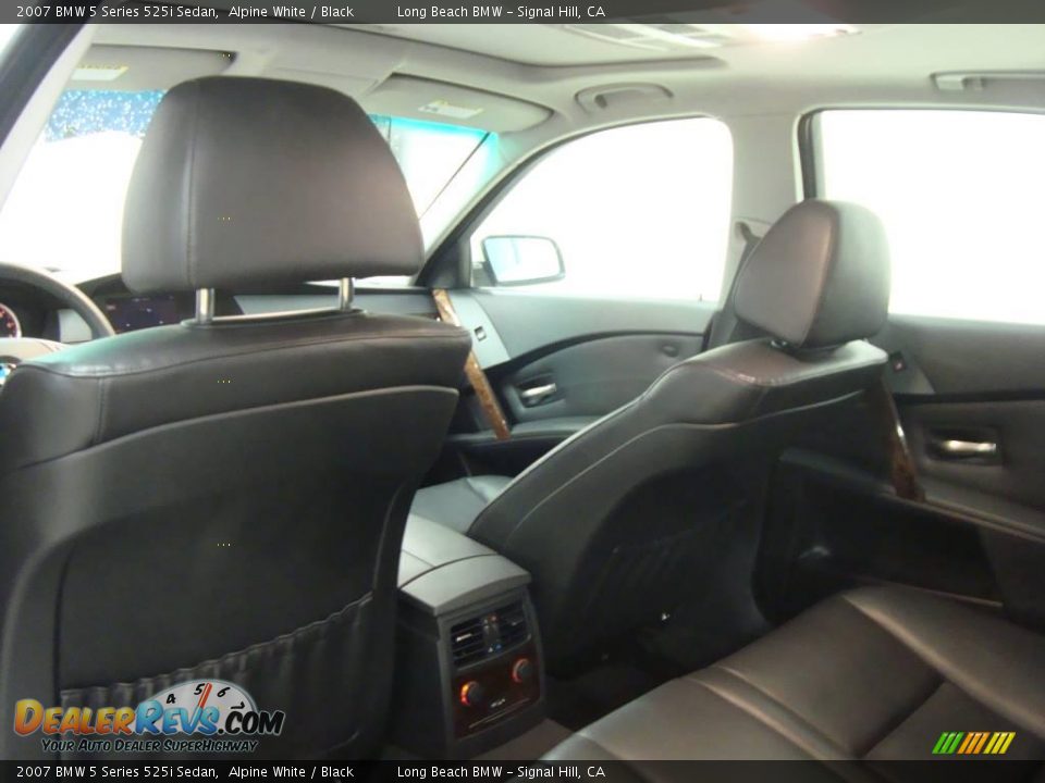 2007 BMW 5 Series 525i Sedan Alpine White / Black Photo #23