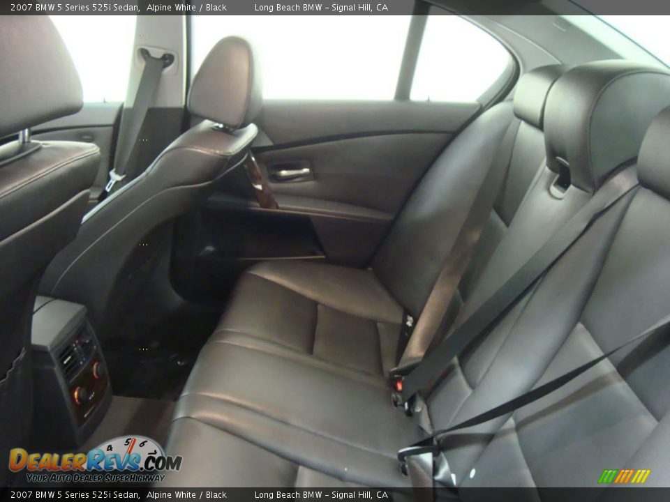 2007 BMW 5 Series 525i Sedan Alpine White / Black Photo #24