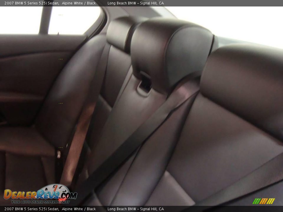 2007 BMW 5 Series 525i Sedan Alpine White / Black Photo #25