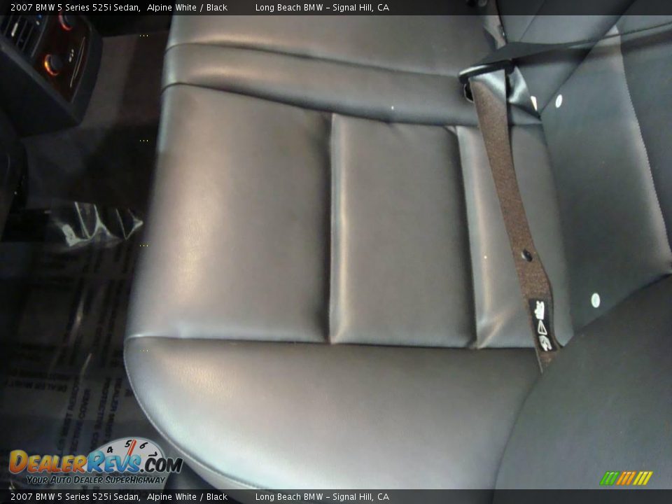 2007 BMW 5 Series 525i Sedan Alpine White / Black Photo #26