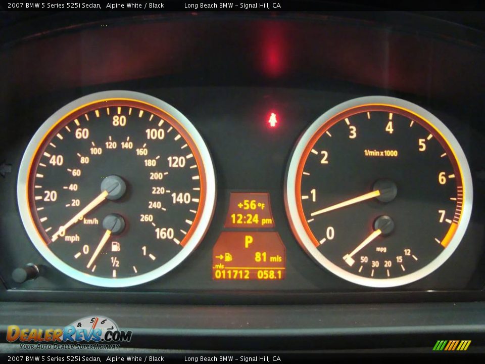 2007 BMW 5 Series 525i Sedan Alpine White / Black Photo #30