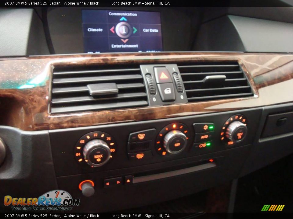 2007 BMW 5 Series 525i Sedan Alpine White / Black Photo #33